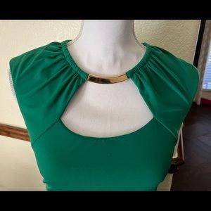 Sexy Green fitted dress.